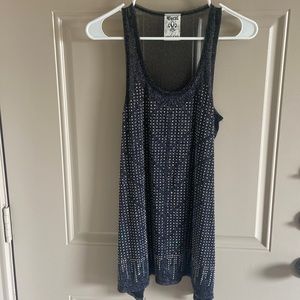 Sparkly Shear Black Top